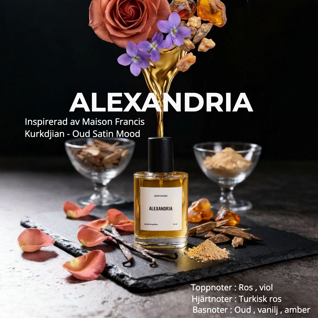 ALEXANDRIA– Inspirerad av Maison Francis Kurkdjian Oud Satin Mood
